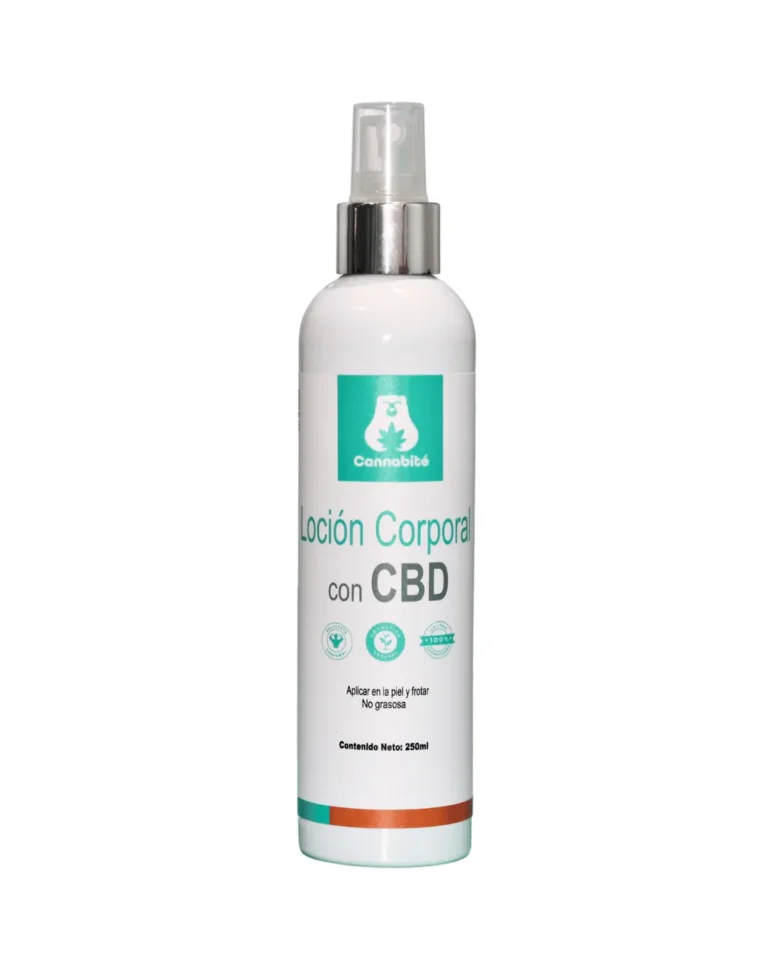 Imagen de referencia de nuestro relajante muscular fria Cannabite de 120 mililitros. Contiene extracto de flor de Cannabis Sativa, etanol, agua y mentol.